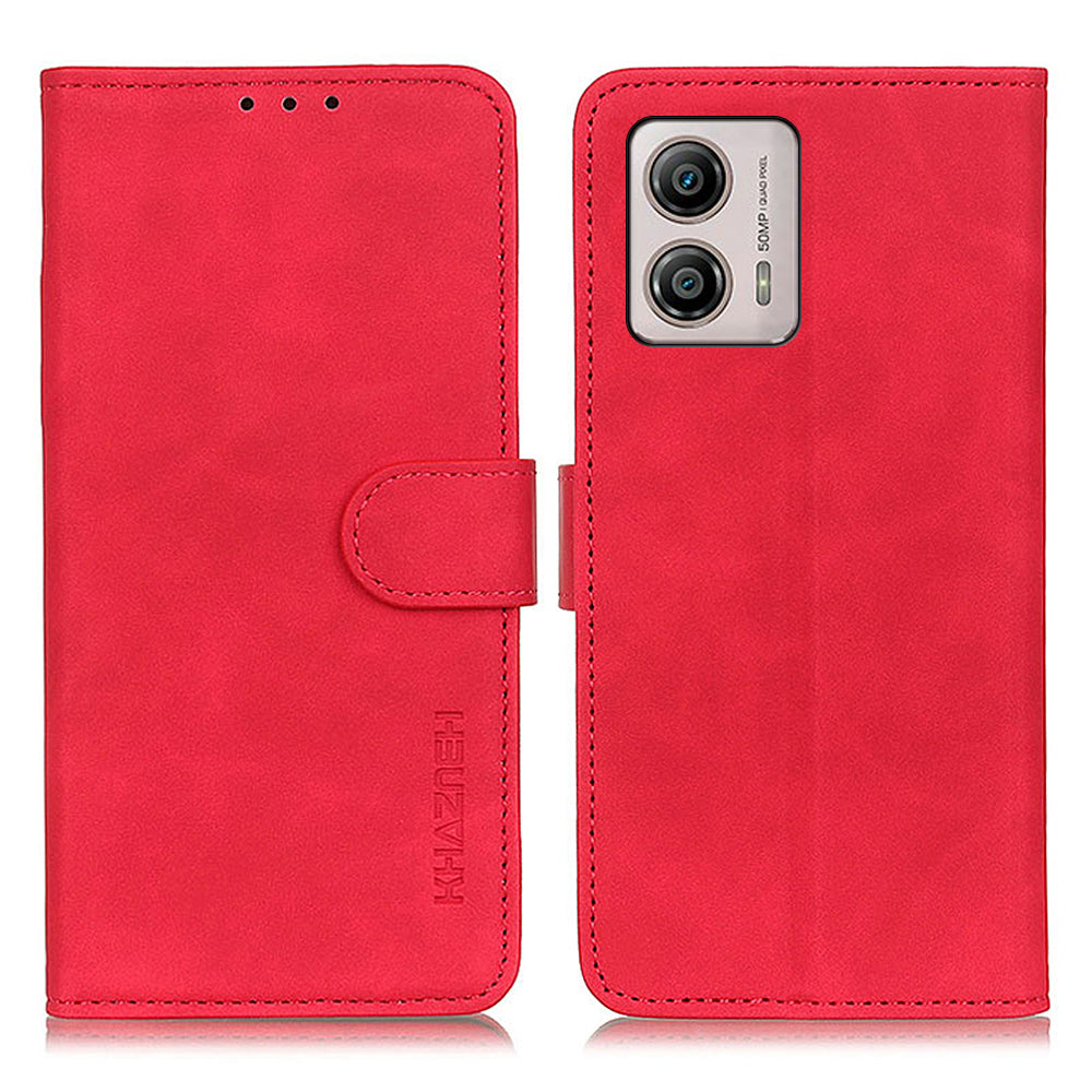 KHAZNEH For Motorola Moto G53 5G Shockproof Phone Case Retro Texture PU Leather Wallet Stand Protective Cell Phone Cover KHAZNEH For Motorola Moto G53 5G Shockproof Phone Case Retro Texture PU Leather Wallet Stand Protective Cell Phone Cover